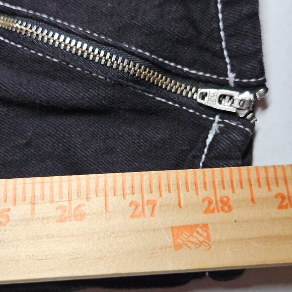BDG Urban Outfitters Black Zippered Moto Jeans Size 24 - Picture 7 of 7